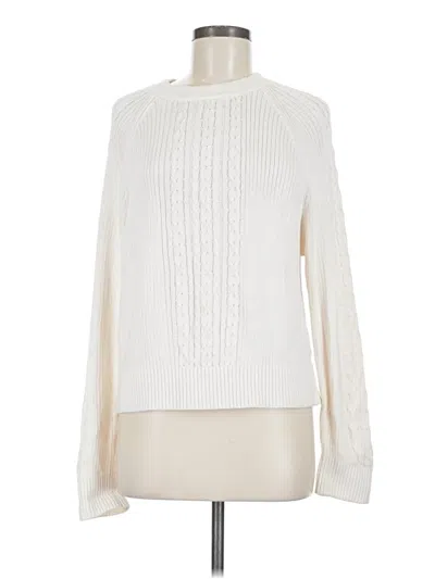 Pre-owned Ann Taylor Loft Turtleneck Sweater In Ivory