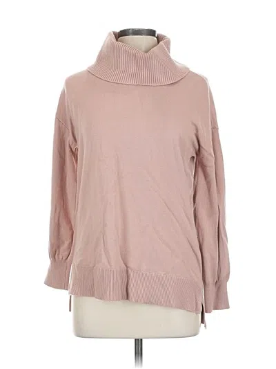 Pre-owned Ann Taylor Loft Turtleneck Sweater In Pink