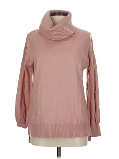 Pre-owned Ann Taylor Loft Turtleneck Sweater In Pink
