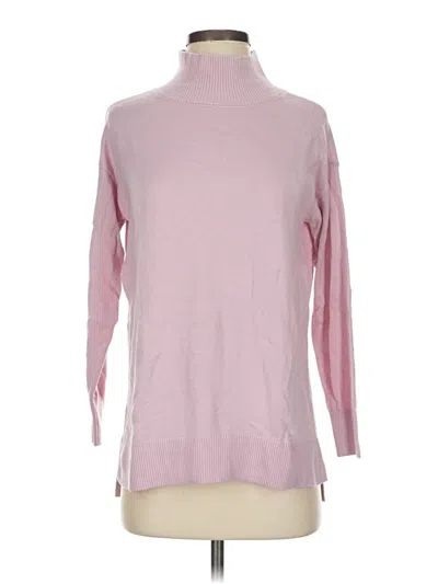 Pre-owned Ann Taylor Loft Turtleneck Sweater In Pink