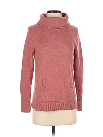 Pre-owned Ann Taylor Loft Turtleneck Sweater In Pink