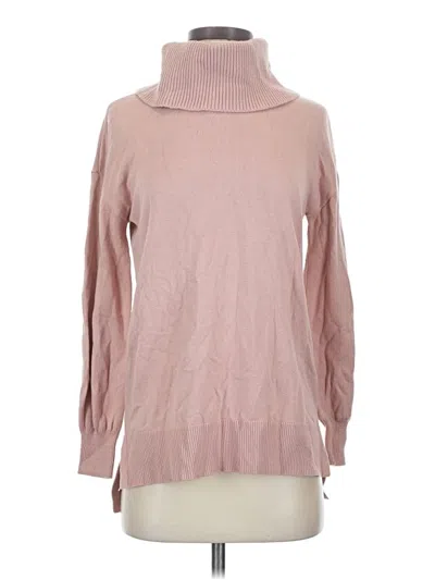 Pre-owned Ann Taylor Loft Turtleneck Sweater In Pink