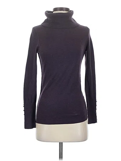 Pre-owned Ann Taylor Loft Turtleneck Sweater In Purple