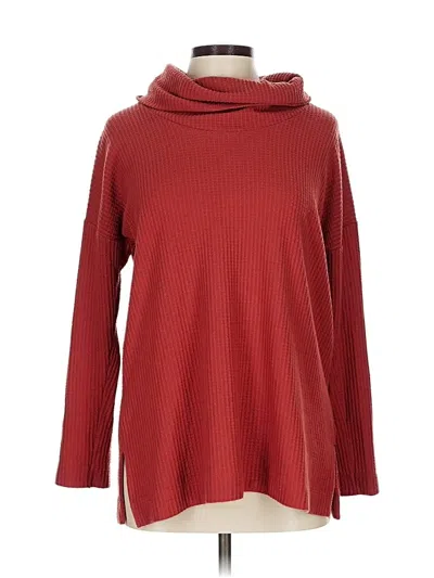 Pre-owned Ann Taylor Loft Turtleneck Sweater In Red