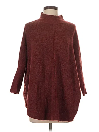 Pre-owned Ann Taylor Loft Turtleneck Sweater In Red