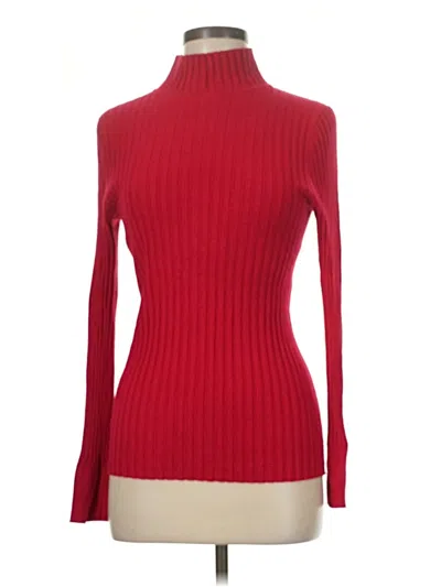 Pre-owned Ann Taylor Loft Turtleneck Sweater In Red
