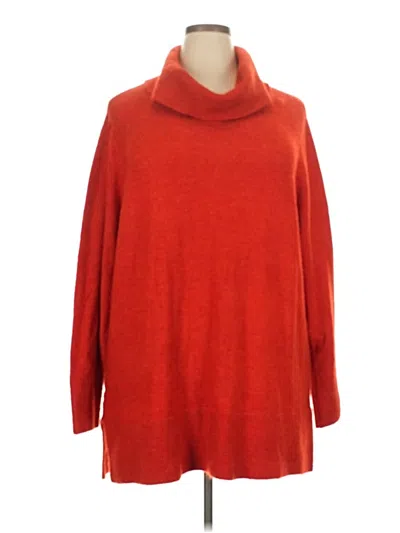 Pre-owned Ann Taylor Loft Turtleneck Sweater In Red