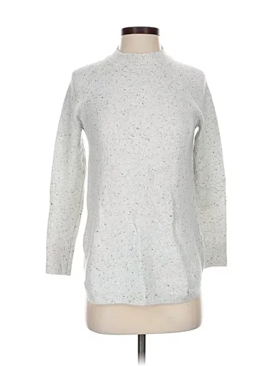 Pre-owned Ann Taylor Loft Turtleneck Sweater In Silver