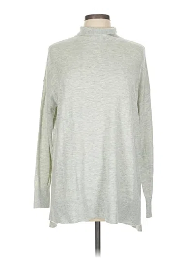 Pre-owned Ann Taylor Loft Turtleneck Sweater In Silver