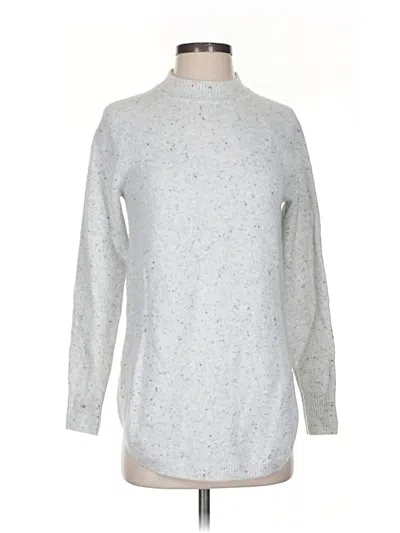 Pre-owned Ann Taylor Loft Turtleneck Sweater In Silver