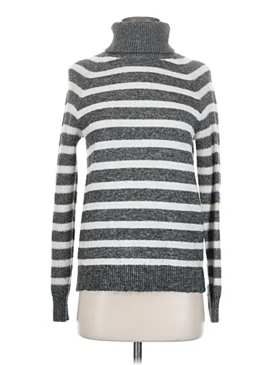 Pre-owned Ann Taylor Loft Turtleneck Sweater In Silver