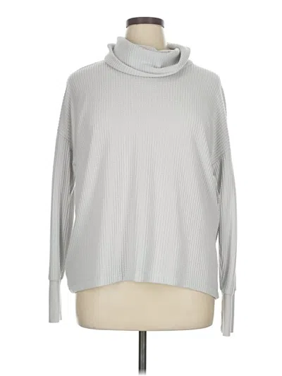 Pre-owned Ann Taylor Loft Turtleneck Sweater In Silver