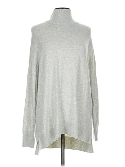 Pre-owned Ann Taylor Loft Turtleneck Sweater In Silver