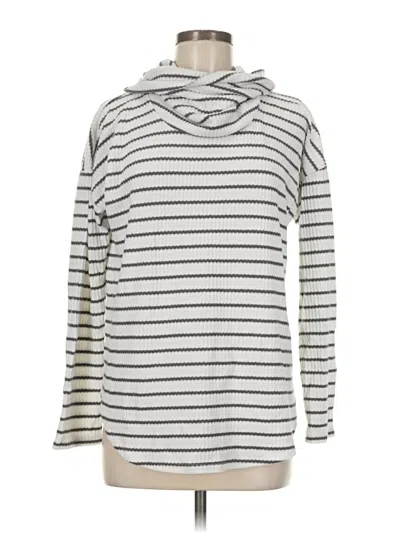 Pre-owned Ann Taylor Loft Turtleneck Sweater In Silver
