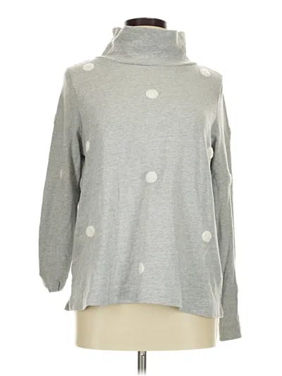 Pre-owned Ann Taylor Loft Turtleneck Sweater In Silver