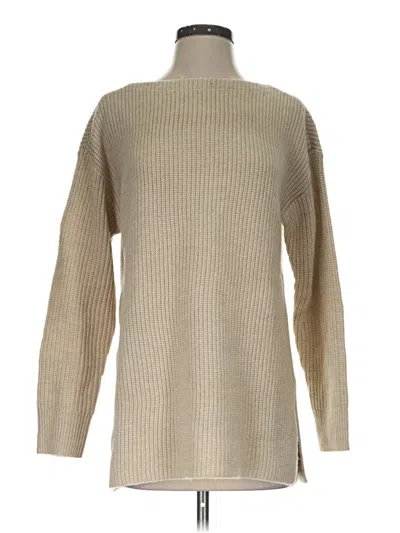 Pre-owned Ann Taylor Loft Turtleneck Sweater In Tan