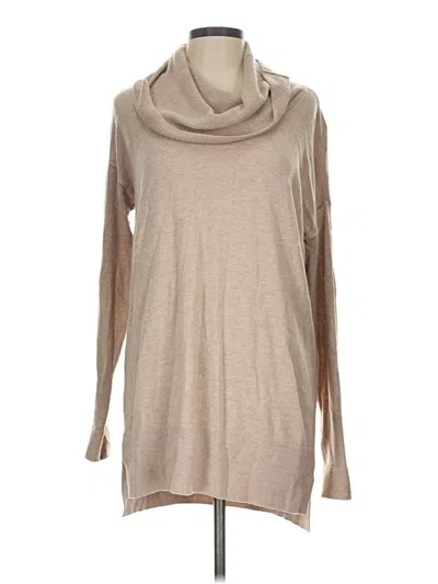 Pre-owned Ann Taylor Loft Turtleneck Sweater In Tan