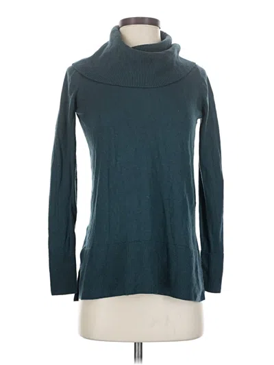 Pre-owned Ann Taylor Loft Turtleneck Sweater In Teal