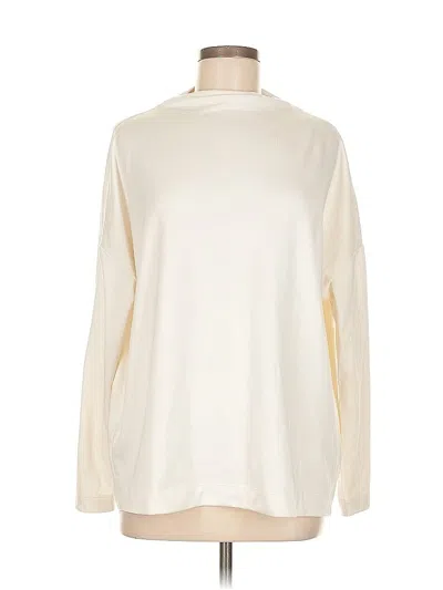 Pre-owned Ann Taylor Loft Turtleneck Sweater In White