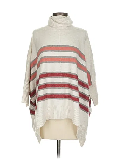 Pre-owned Ann Taylor Loft Turtleneck Sweater In White