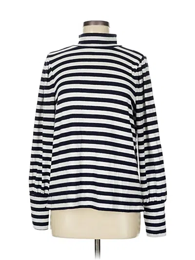 Pre-owned Ann Taylor Loft Turtleneck Sweater In White