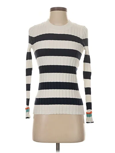 Pre-owned Ann Taylor Loft Turtleneck Sweater In White