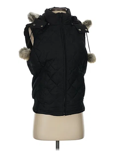 Pre-owned Ann Taylor Loft Vest In Black