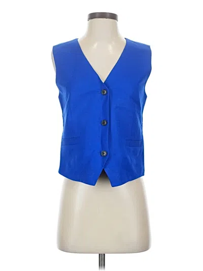 Ann Taylor Loft Vest In Blue