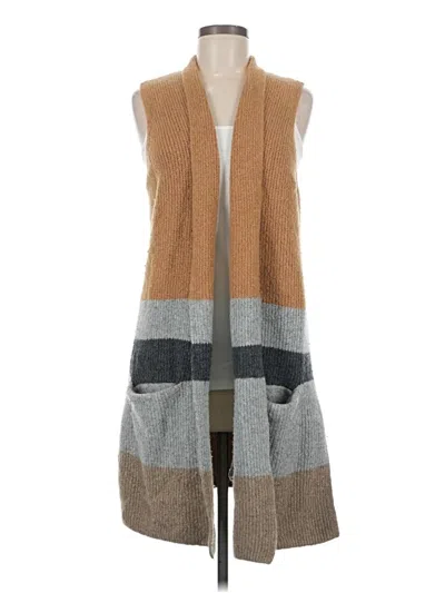 Pre-owned Ann Taylor Loft Vest In Brown