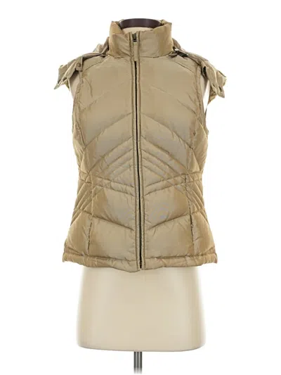 Pre-owned Ann Taylor Loft Vest In Gold