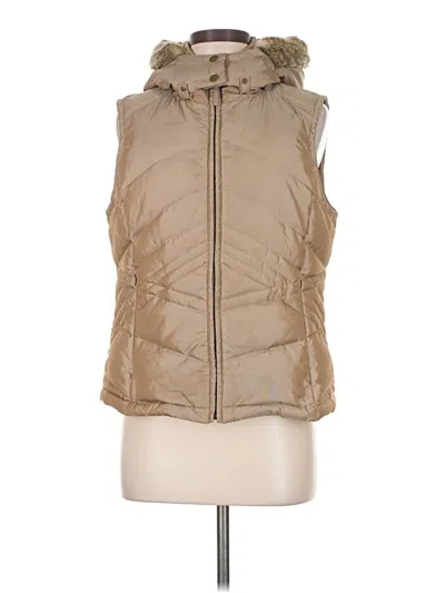 Pre-owned Ann Taylor Loft Vest In Gold