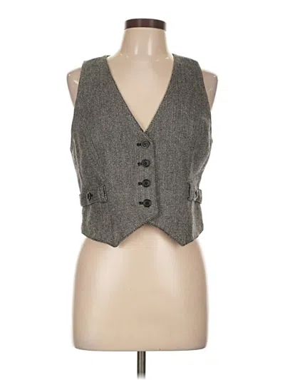 Pre-owned Ann Taylor Loft Vest In Gray