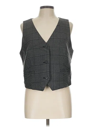 Pre-owned Ann Taylor Loft Vest In Gray