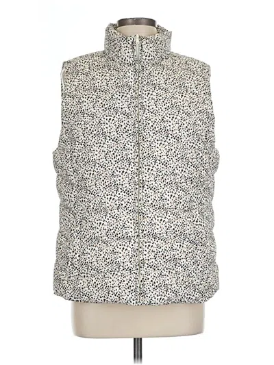 Pre-owned Ann Taylor Loft Vest In Ivory