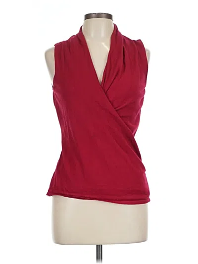 Pre-owned Ann Taylor Loft Vest In Red