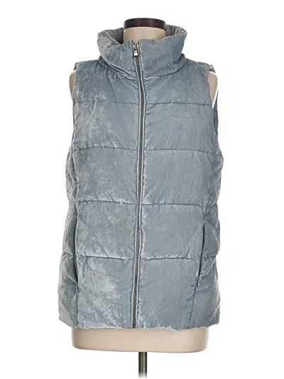 Pre-owned Ann Taylor Loft Vest In Silver