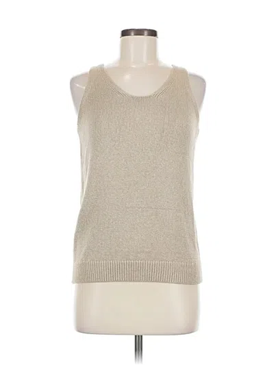 Pre-owned Ann Taylor Loft Vest In White