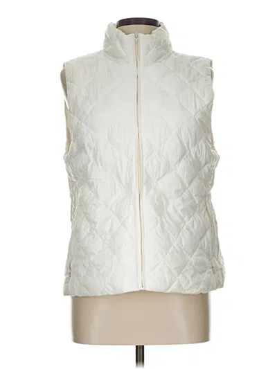 Pre-owned Ann Taylor Loft Vest In White