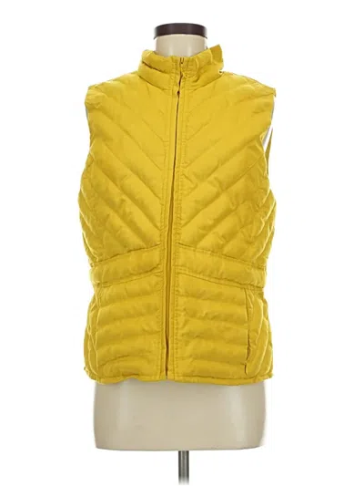 Pre-owned Ann Taylor Loft Vest In Yellow