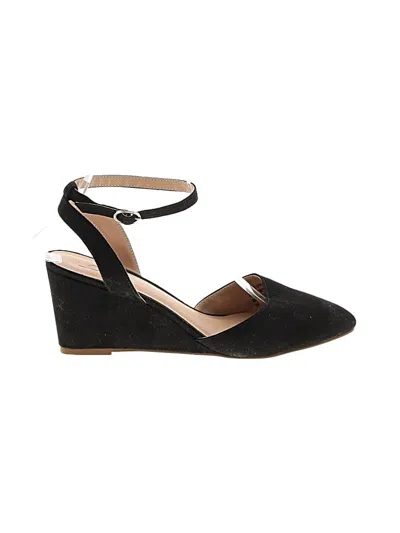 Pre-owned Ann Taylor Loft Wedges In Black