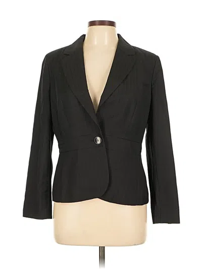 Pre-owned Ann Taylor Loft Wool Blazer Jacket In Black