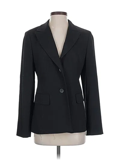 Pre-owned Ann Taylor Loft Wool Blazer Jacket In Black