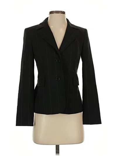 Pre-owned Ann Taylor Loft Wool Blazer Jacket In Black
