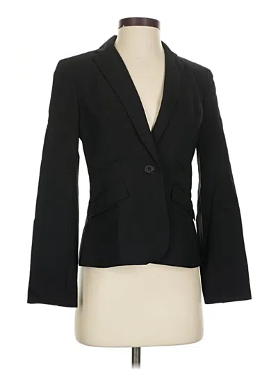 Pre-owned Ann Taylor Loft Wool Blazer Jacket In Black