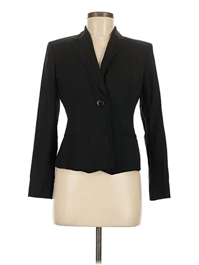 Pre-owned Ann Taylor Loft Wool Blazer Jacket In Black