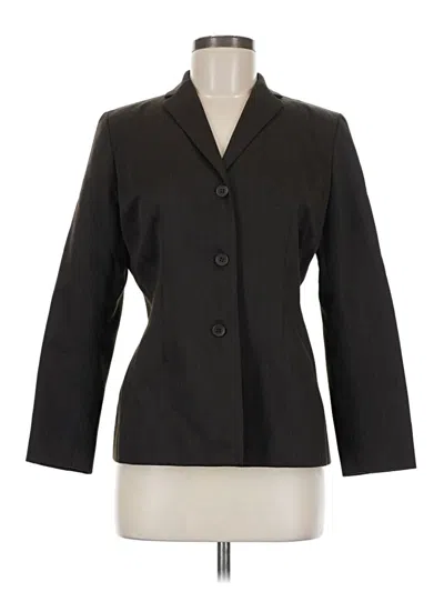 Pre-owned Ann Taylor Loft Wool Blazer Jacket In Gray