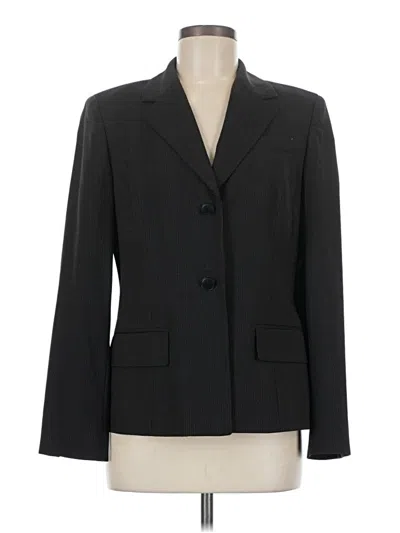 Pre-owned Ann Taylor Loft Wool Blazer Jacket In Gray