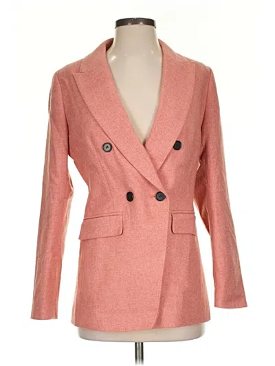 Pre-owned Ann Taylor Loft Wool Blazer Jacket In Pink