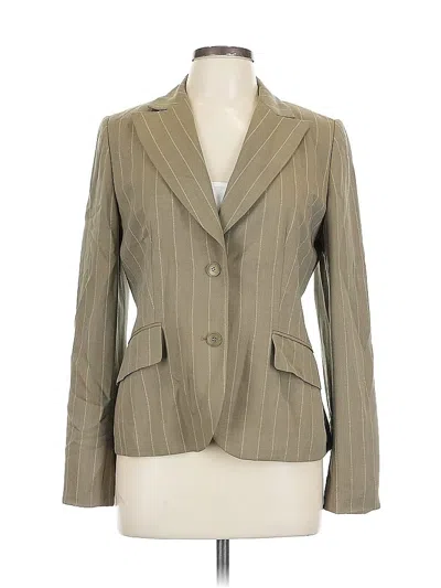 Pre-owned Ann Taylor Loft Wool Blazer Jacket In Tan