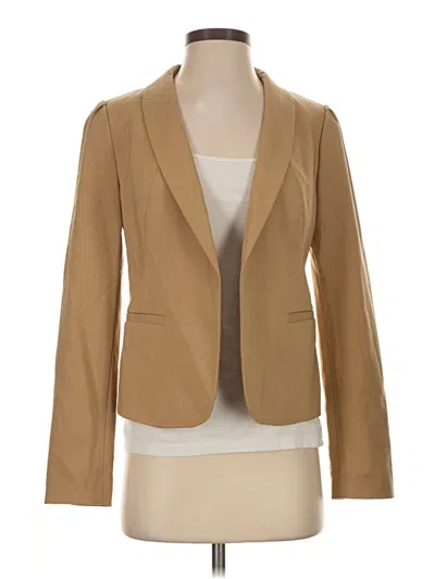 Pre-owned Ann Taylor Loft Wool Blazer Jacket In Tan